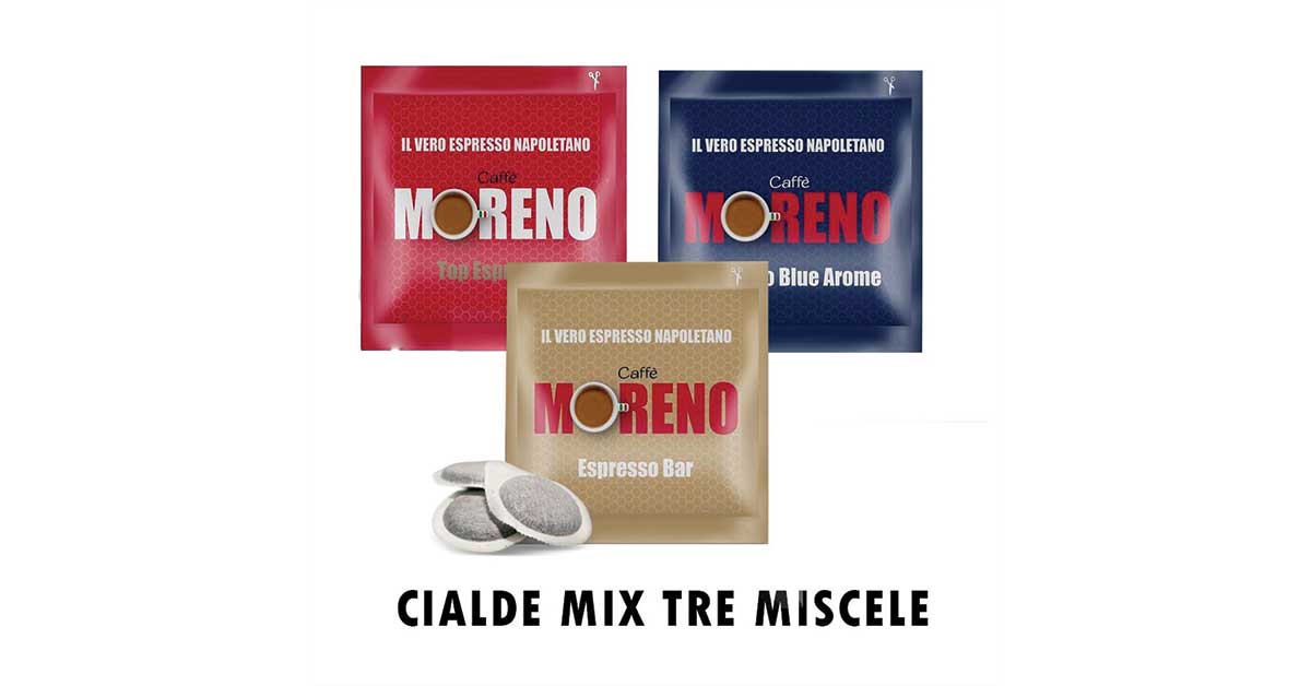 Scopri di più sull'articolo Caffè in cialde di carta Moreno tre miscele